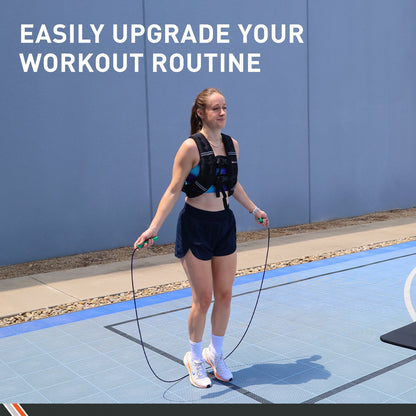 Weighted Vest, 10 Lb. - Adjustable Fitness Vest for Strength Training, Running, Walking, and Endurance Workouts