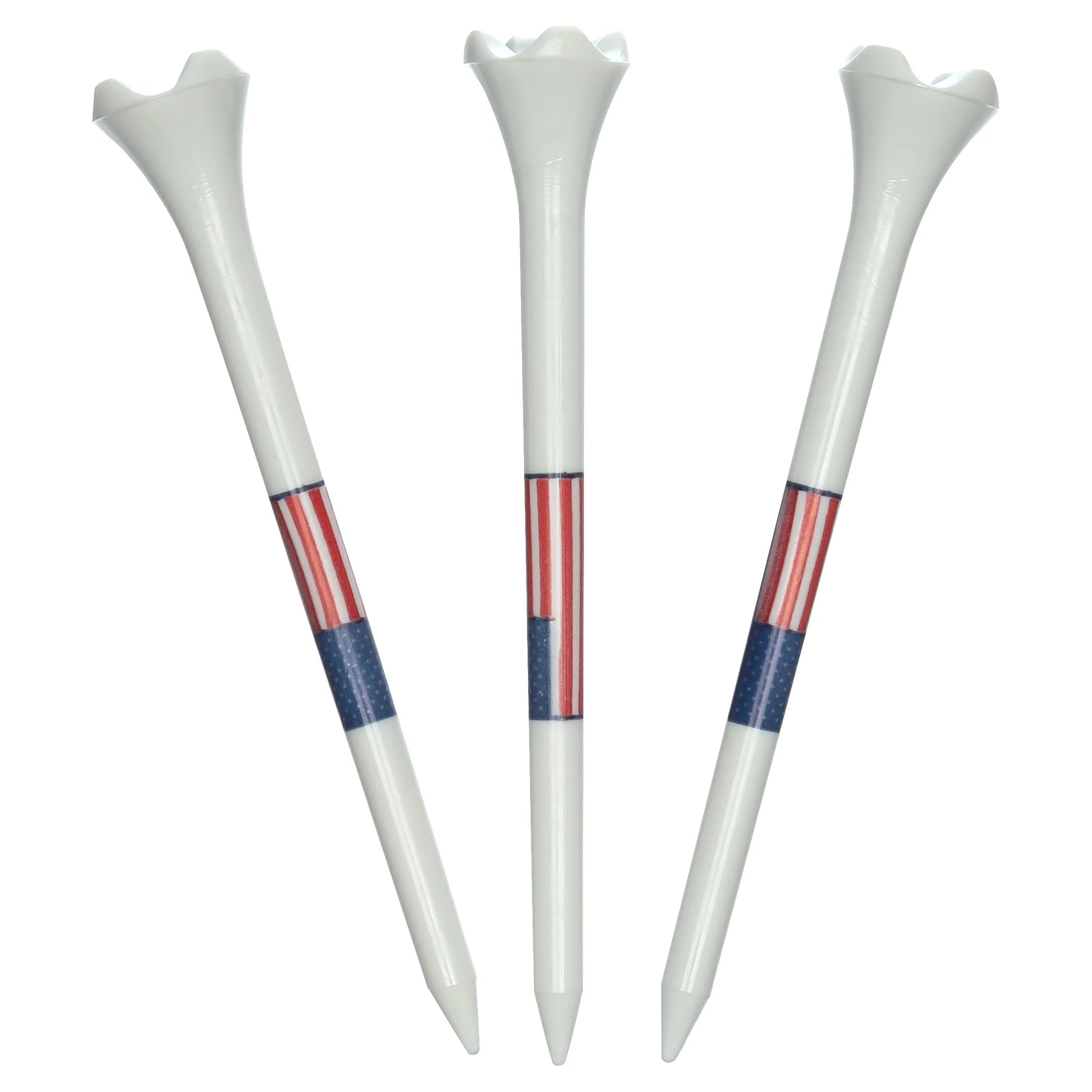 Pride Performance Flag Plastic Golf Tees – Low-Resistance Head, 3.25" Durable Plastic for Golfing, Enhanced Stability, 25 Count