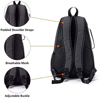 2 Raquet Tennis Bag,Tennis Bags for Men Women,Tennis Backpack,Durable Tennis Bookbag,Tennis Pickleball Bag,Tennis Bag Waterproof,Raquet Carrier for Balls, Pickleball Paddles, Badminton Rackets