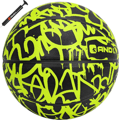 Fantom Graffiti Basketball: Official Regulation Size 7 (29.5") Rubber Basketball